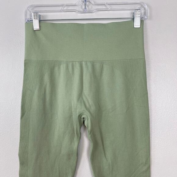 Set Active Light Green‎ Seamless Leggings High Rise Pistachio Green Size Large - Picture 5 of 9